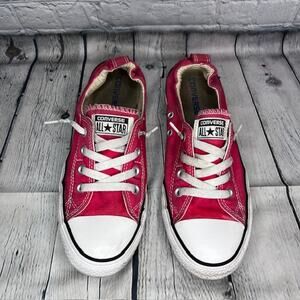 Converse Women's All Star Chuck Taylor Shoreline Low Red Slip On Shoes Size 9